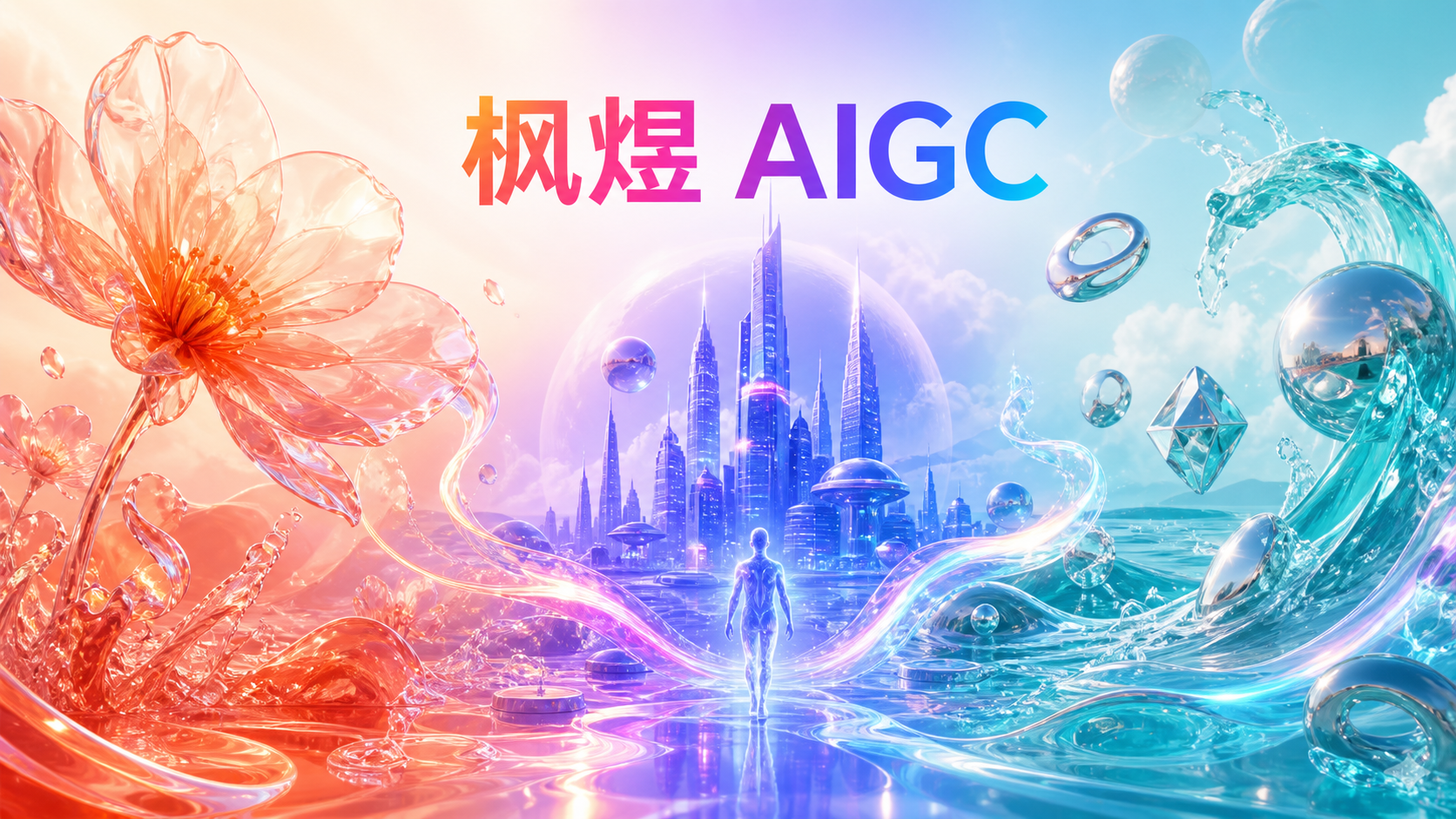 枫煜AIGC彩色生成艺术主视觉